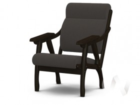 Кресло Вега-10 (венге лак/ULTRA GRAFIT) в Большегривском - bolshegrivskoe.katalogmebeli.com | фото
